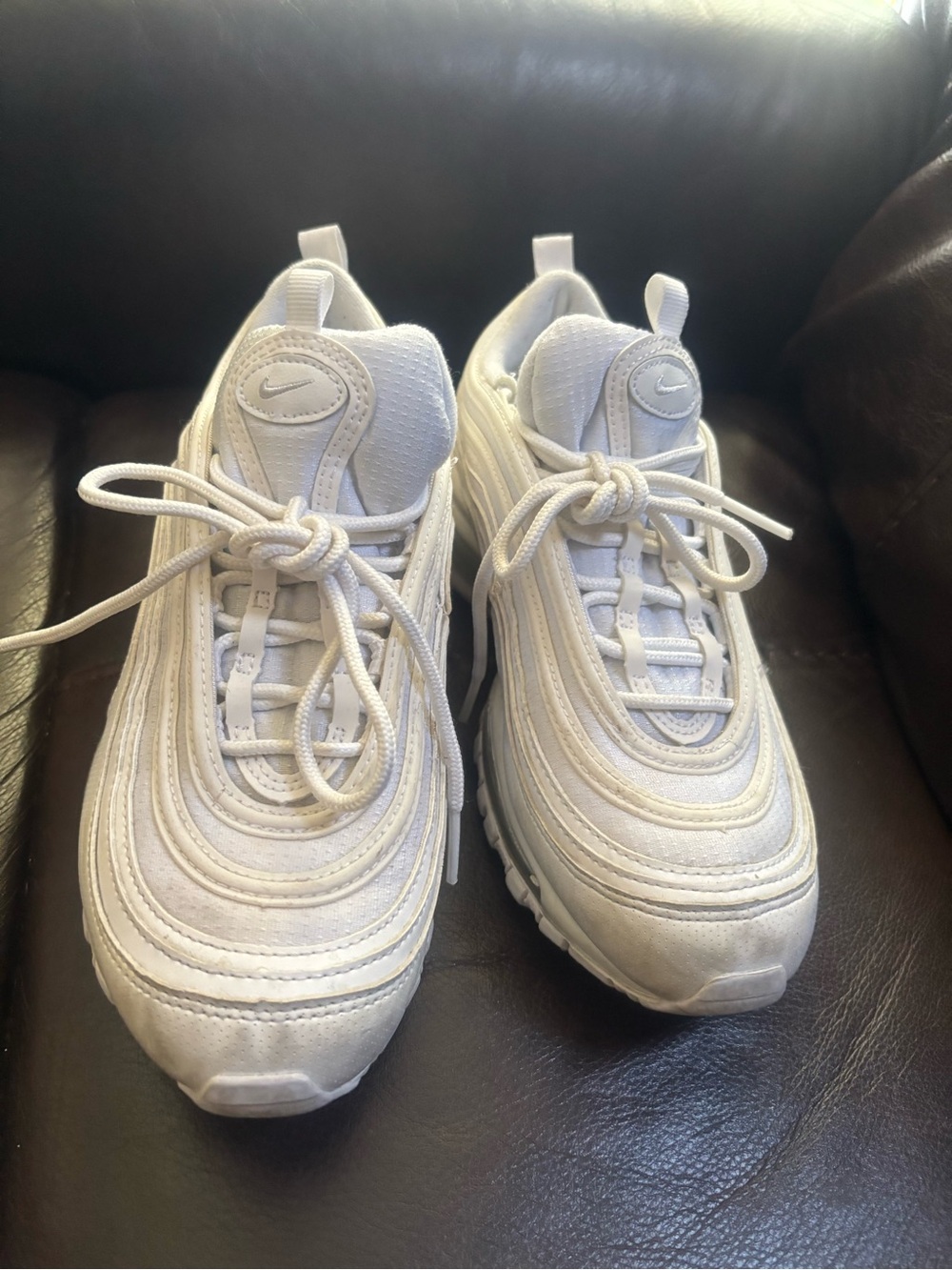 Nike Air Max 97 White Metallic Silver (GS)